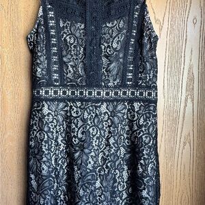 Disney Black Lace Midi Dress